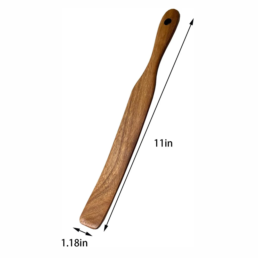 Spreading and Baking Skinny Wooden Spurtle for Sourdough Starter Wood Mixing Sourdough Stick for Kitchen Tools Jar Spatula