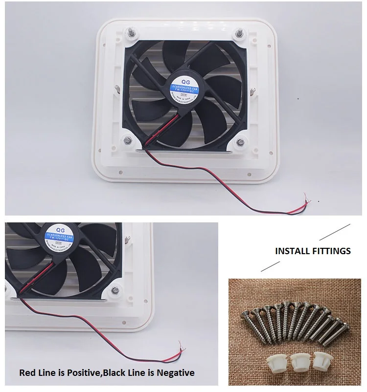 High Quality RV Air Vent Caravan Ventilation Fan low price for sale trailer