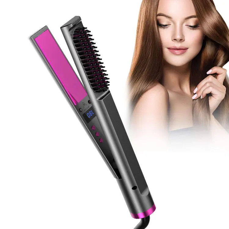 3 в 1 плоский утюжок Электрический плойка горячий расческа выпрямитель для волос