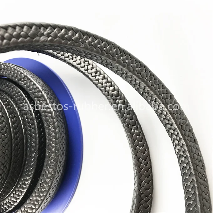 PTFE graphite Fiber Gland Packing for pumps security seal with oil