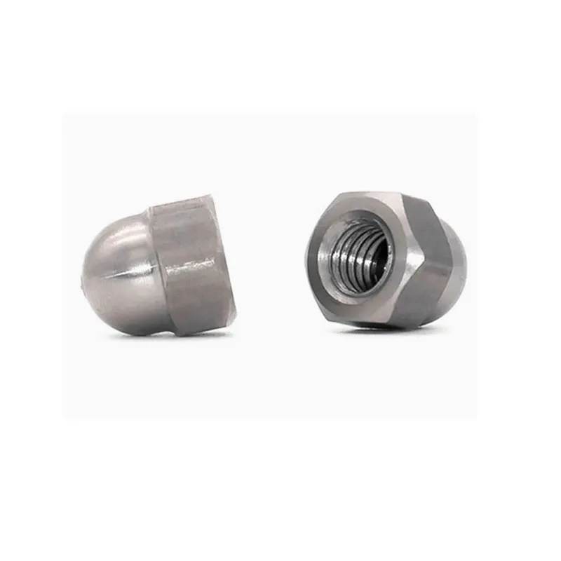 M3M4M5M6M8M10M12 Hex Acorn Domed Head Cap Nut GR2 Titanium cap nut