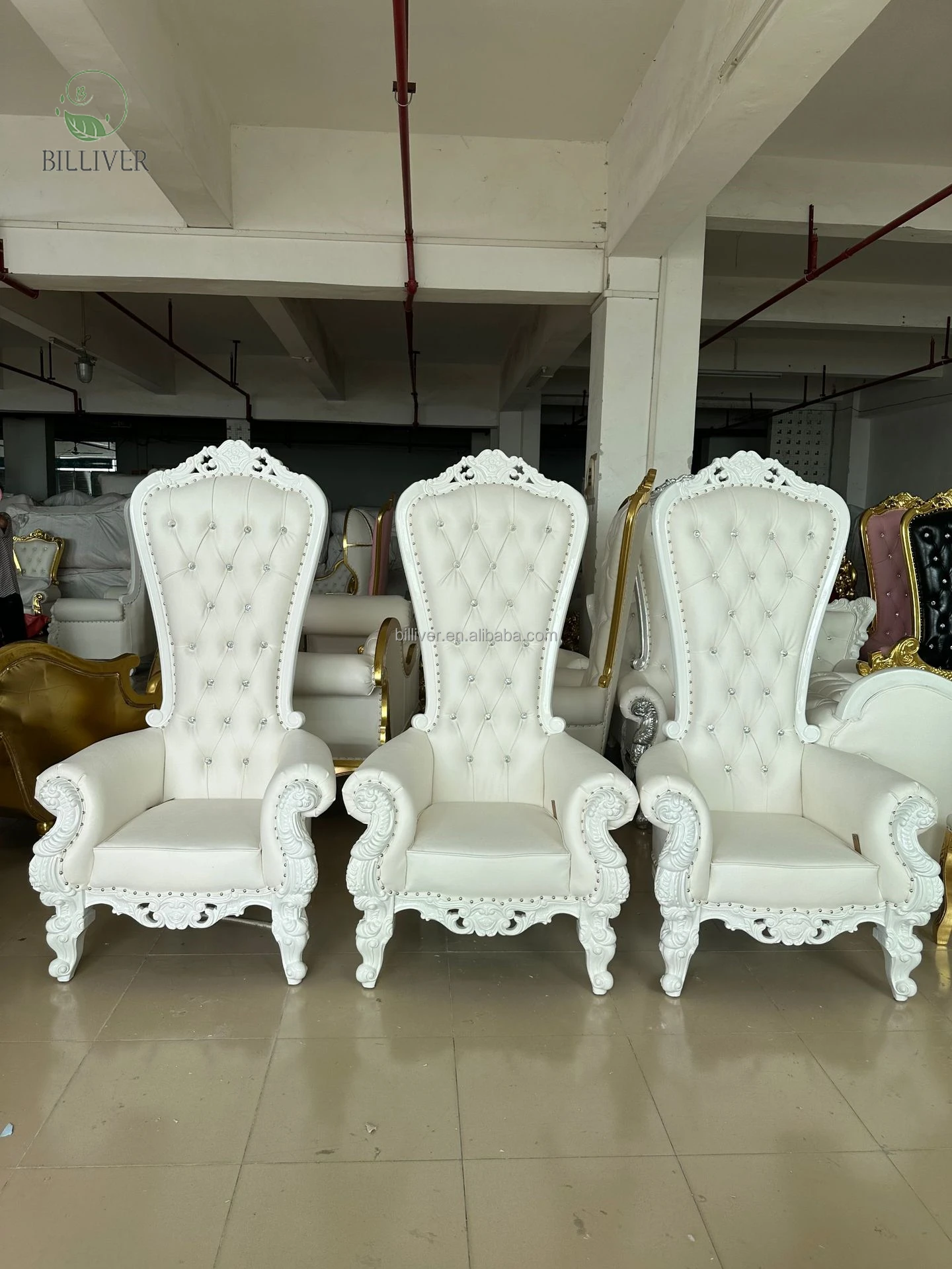 Wholesale Cheap High Back King Throne Chair For Sale Royal Gold Classic Throne Chair
