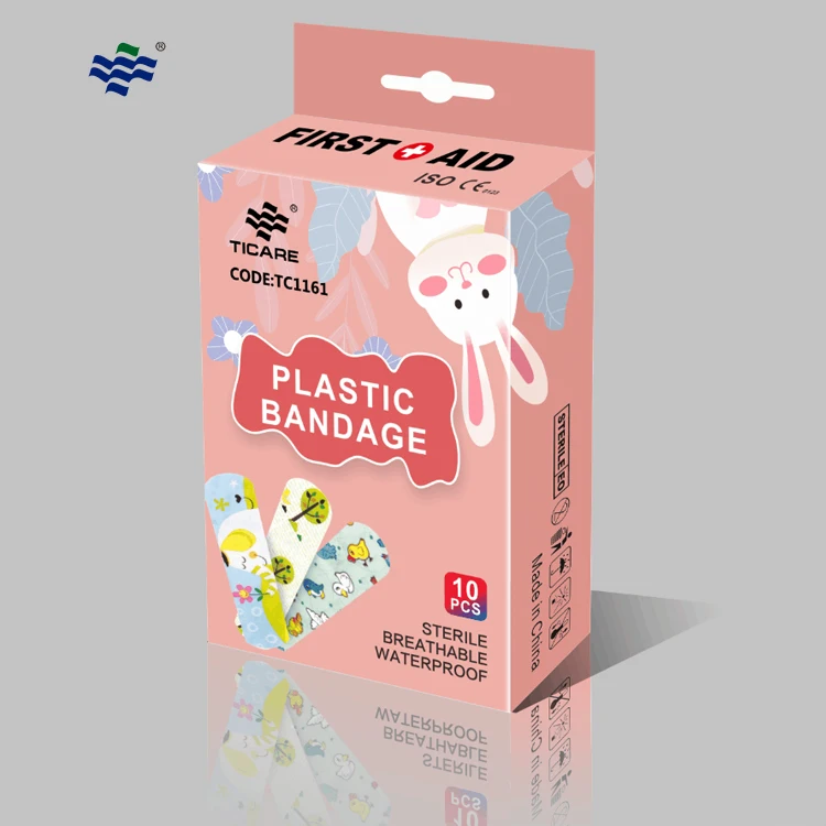 Kids Spot Animal Cute Pu Elastic Band-Aid Wound Plaster Bandages Band Aid Plaster