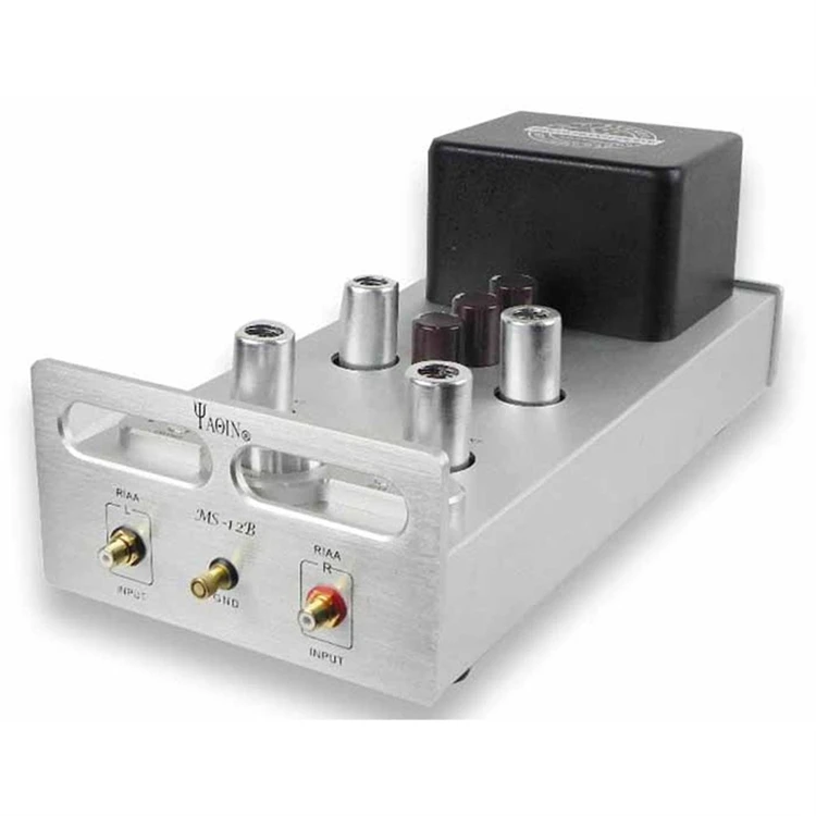 MS-12B лампового степеней предварительной AMP мм RIAA проигрыватели Hi-Fi стерео Предварительный усилитель ламповый 110-240V