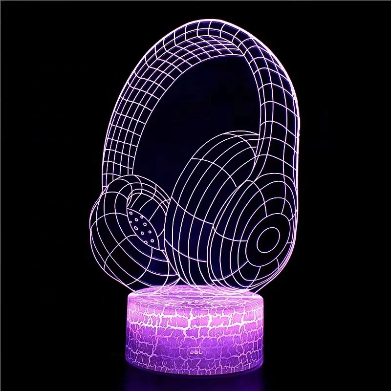 3D Night Light Game LED Illusion Lamps 7 Color USB Charging Lights for Kids Christmas Birthday Game Player Gift Gaming Room