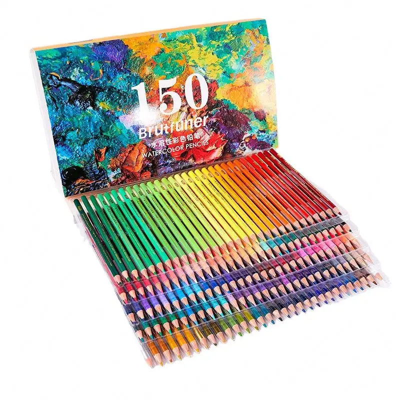 Brutfuner 150 Colors Colour pencil Set for drawing water color Pencils Set High Quality painting art set