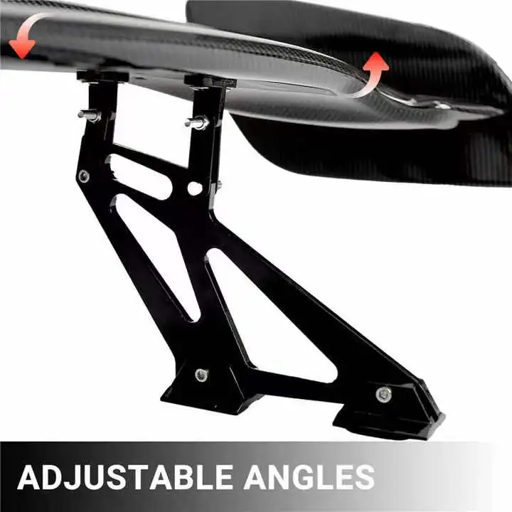 car Universal Adjustable Rear Trunk Spoiler Racing Wing Carbon Fiber GT-Style Automobile modified Tail Wing trim kit