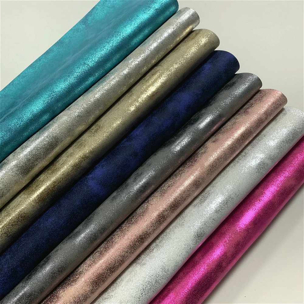 2021 Rose gold metallic faux leather rolls for crafts