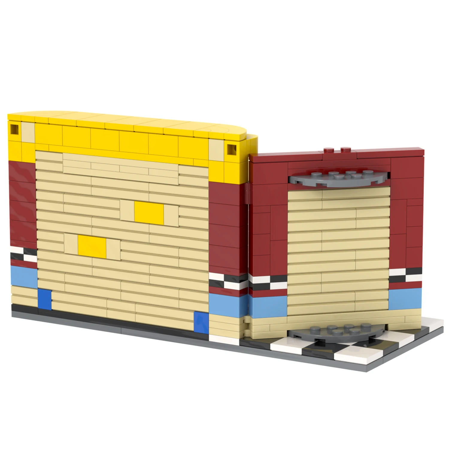 MOC1423 FNAF аниме версия сцены 286 шт. кирпичи ужасов Полуночный медведь модель Конструктор игрушки для детей