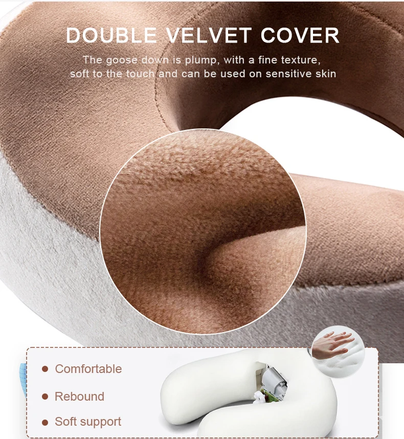 Travel Kneading Vibration Massage Pillow u-shape smart neck shoulder massager vibrating electric neck massage