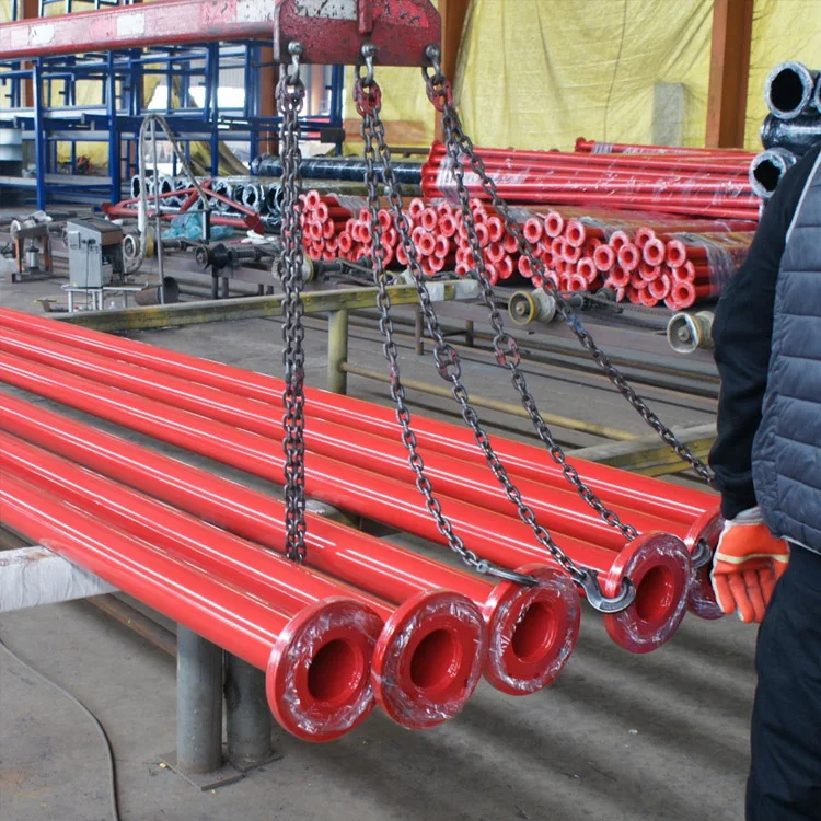 Fire fighting material Red painted sch10 weld carbon steel fire sprinkler pipe tube price