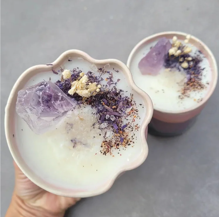 Unique Design Home Decoration Crystal Creative Long Time Burning Clear Scented Candles