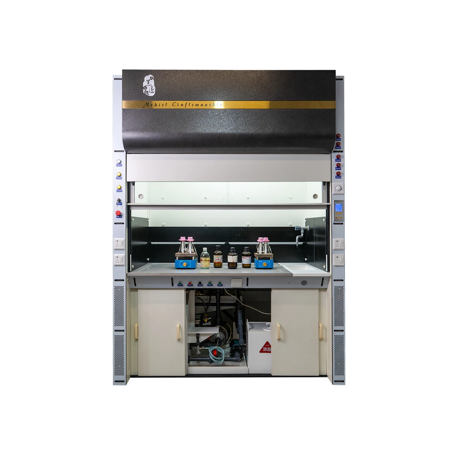 Acid & Alkali Resistant Fireproof Explosion Proof Chemical Lab Fume Cupboard Heat Resistant