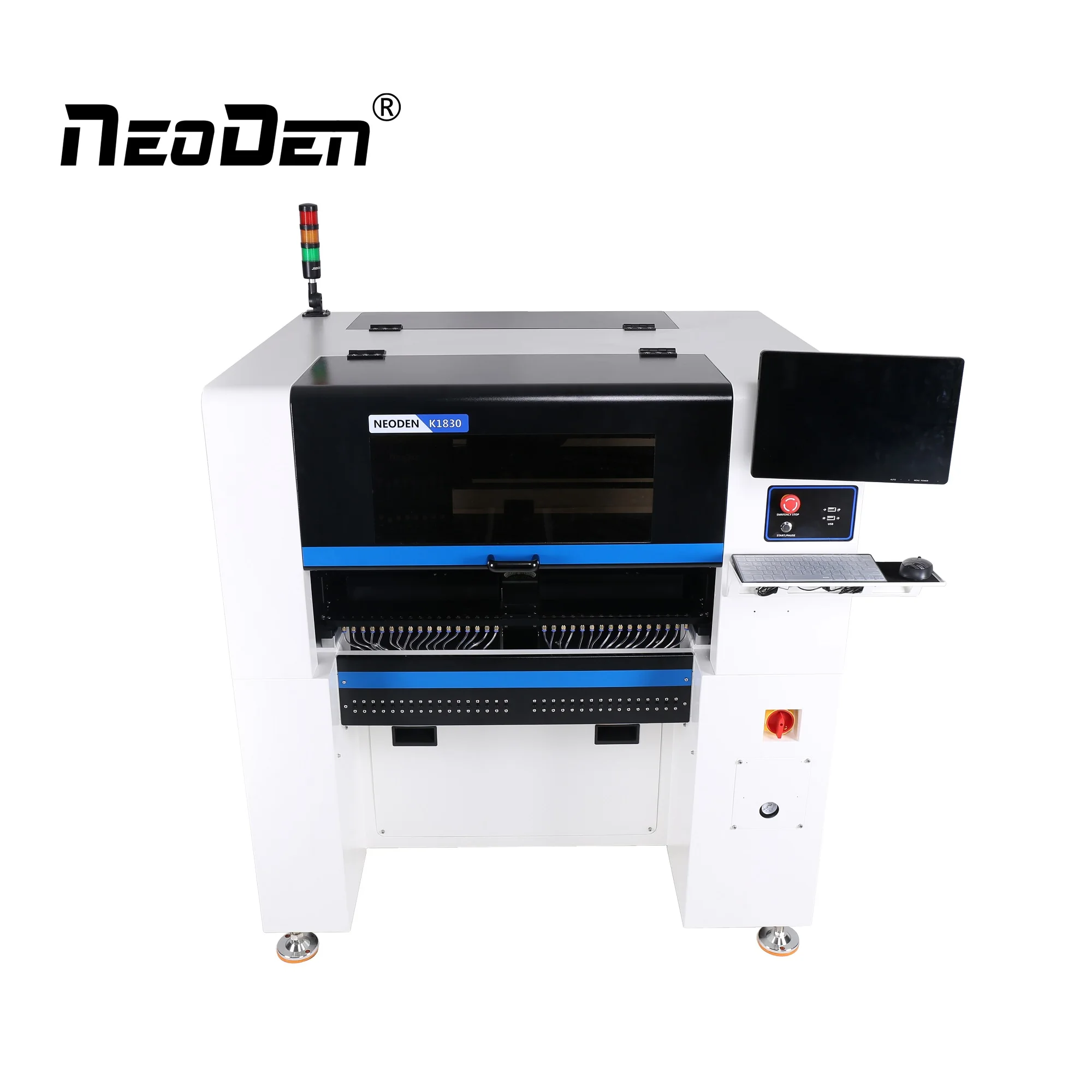 
NeoDen K1830 fully automatic chip smt mounter machine LED Bulbs/SMD/PCB line pick and place machine 