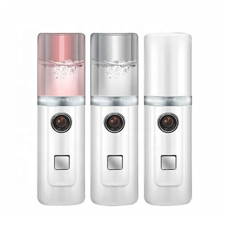 New arrival mini nano handy mist spray facial mister for eyelash clarisonic lcd screen face steamer with CE certificate