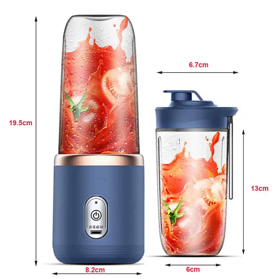 Fruit Mixer Mini Mixer Ice Crusher Fresh Juicer Smoothie Blender Use Sport Portable Juicer Mini USB Outdoor Plastic OEM 40 3.7V