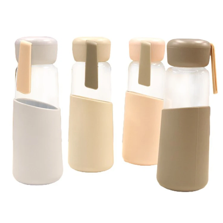 OEM customize private label protective silicon sleeve glass water bottle cover case