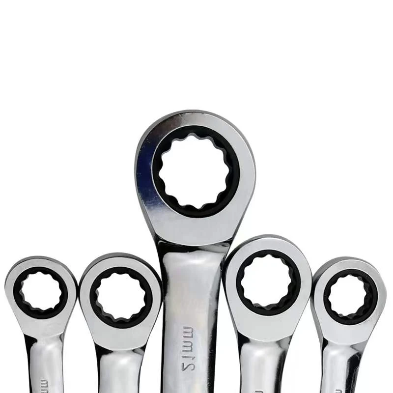 6-32 mm Open End Combination spanner set Metric torque wrench CRV ratcheting wrenches  ratchet wrench set