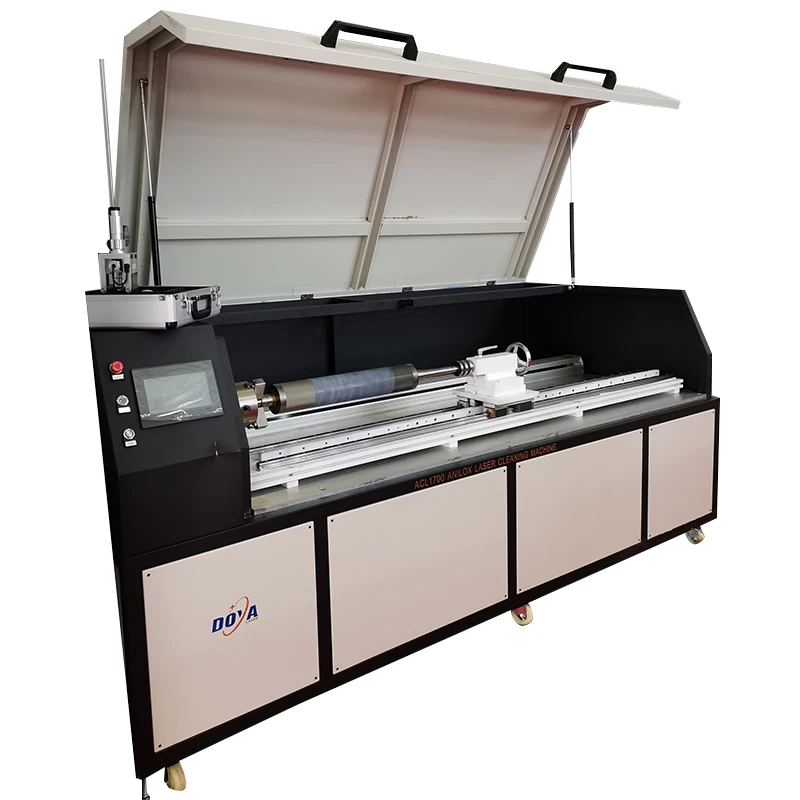 DOYA Hot Sale Raycus Max Source 100W Metal Cleaner Anilox Rollers Laser Cleaning Machine For Rust Removal