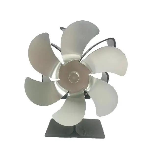 Log Burner Eco Friendly Quiet Fan Heat Powered 6 Blades Wood Stove Thermodynamic Fireplace Fans