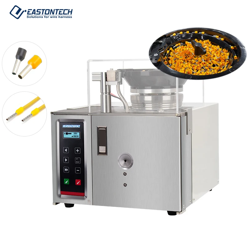 EW-5120 Loose insulator tube terminal press machine automatic wire strip and European single terminal crimping machine