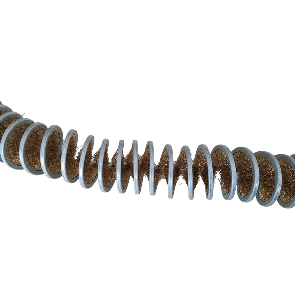 Internal Spiral Metal Small Thin Nylon Micro Circular Cylinder Copper Brass Stainless Narrow Rotary Cylindrical Wire Brush