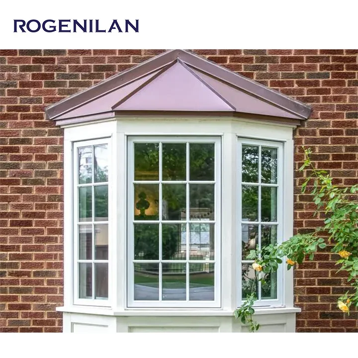 Resistance Double Glazed Tempered Glass Windows Design Garden Aluminum Bay Window Picture Windows For House Bay And Bow Windows