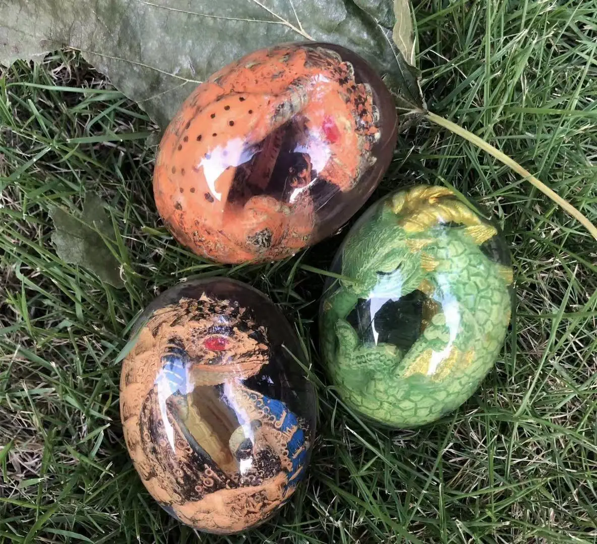 Gift Items 2021 Creative lava Dragon Egg Decorations For Home Child Toys Novelty Gifts Resin Crafts