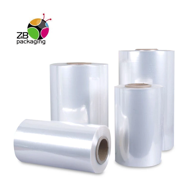Fine quality food grade clear roll film, pof heat shrink film polyolefin shrink wrapping films