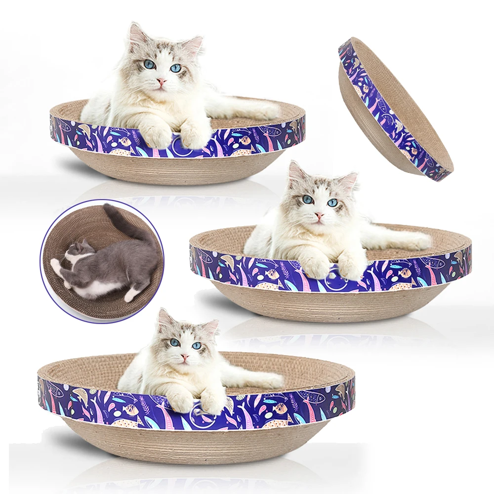Wholesale Multi Shape Corrugated Paper Cat Scratch Pad Durable Cat Scratching Cardboard Cat Toy Scratcher
