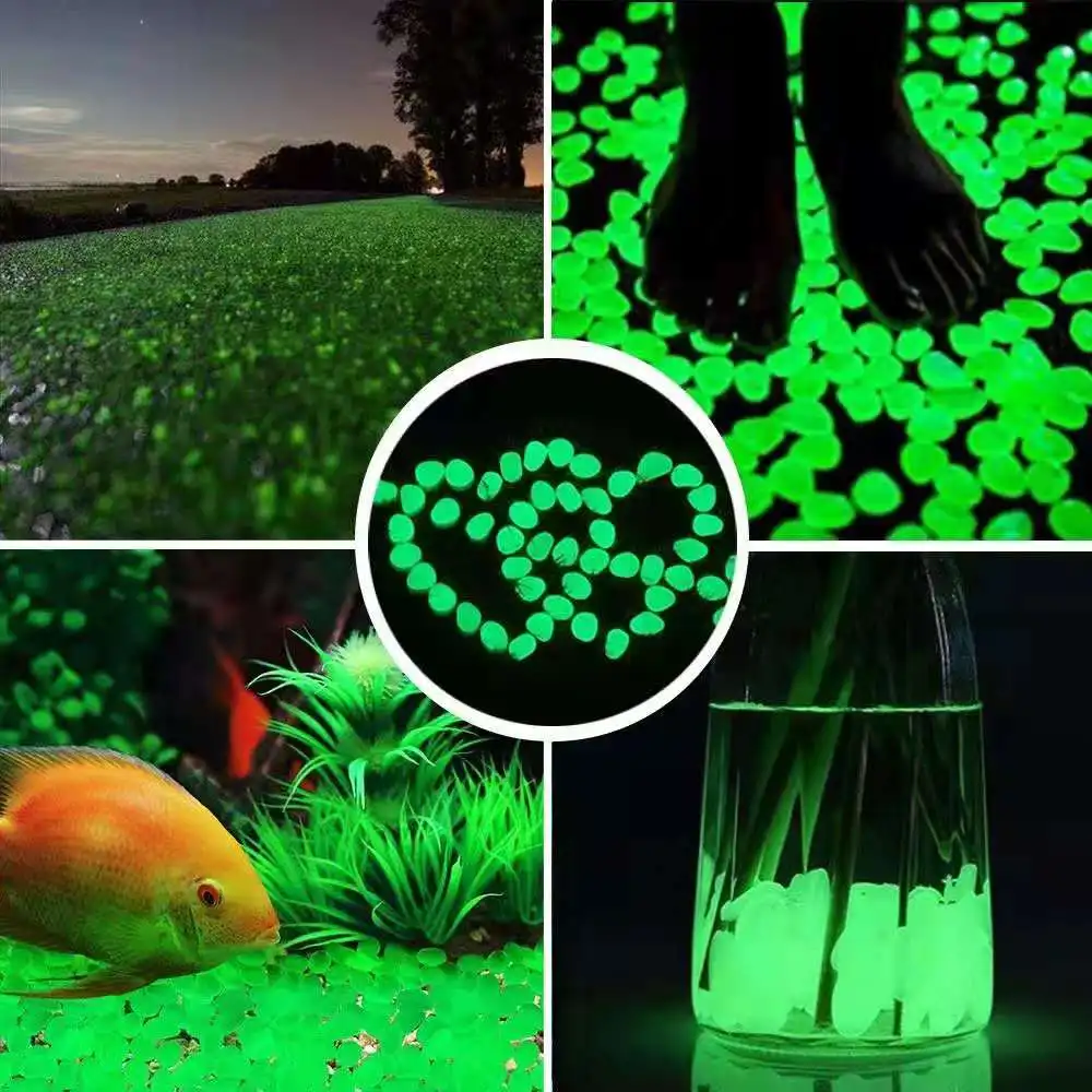 Luminous Sand Stones Glow in The Dark Stones and pebbles for Concrete Glow Path