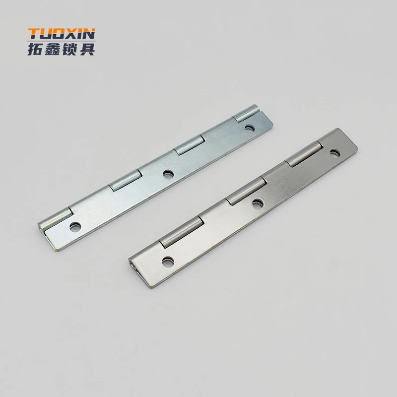 Tuoxin CL253-5 Flat open long hinge distribution box industrial hinge Stainless steel butterfly iron hinge