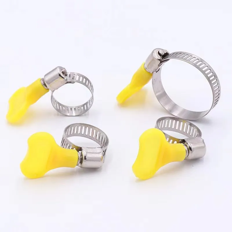 OEM spiral perforated hydraulic automatic machinery metal 3/4 british type breeze hose clamps