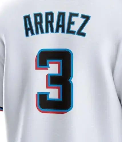 New Miami Baseball Jersey Embroidery Softball Wear 2 Jazz Chisholm Jr. 22 Sandy Alcantara Uniform