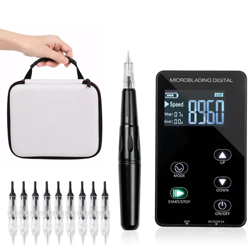 Factory OEM Available Microblading semi Permanent makeup Machine kits dermograph For Eyebrow lips tattoo