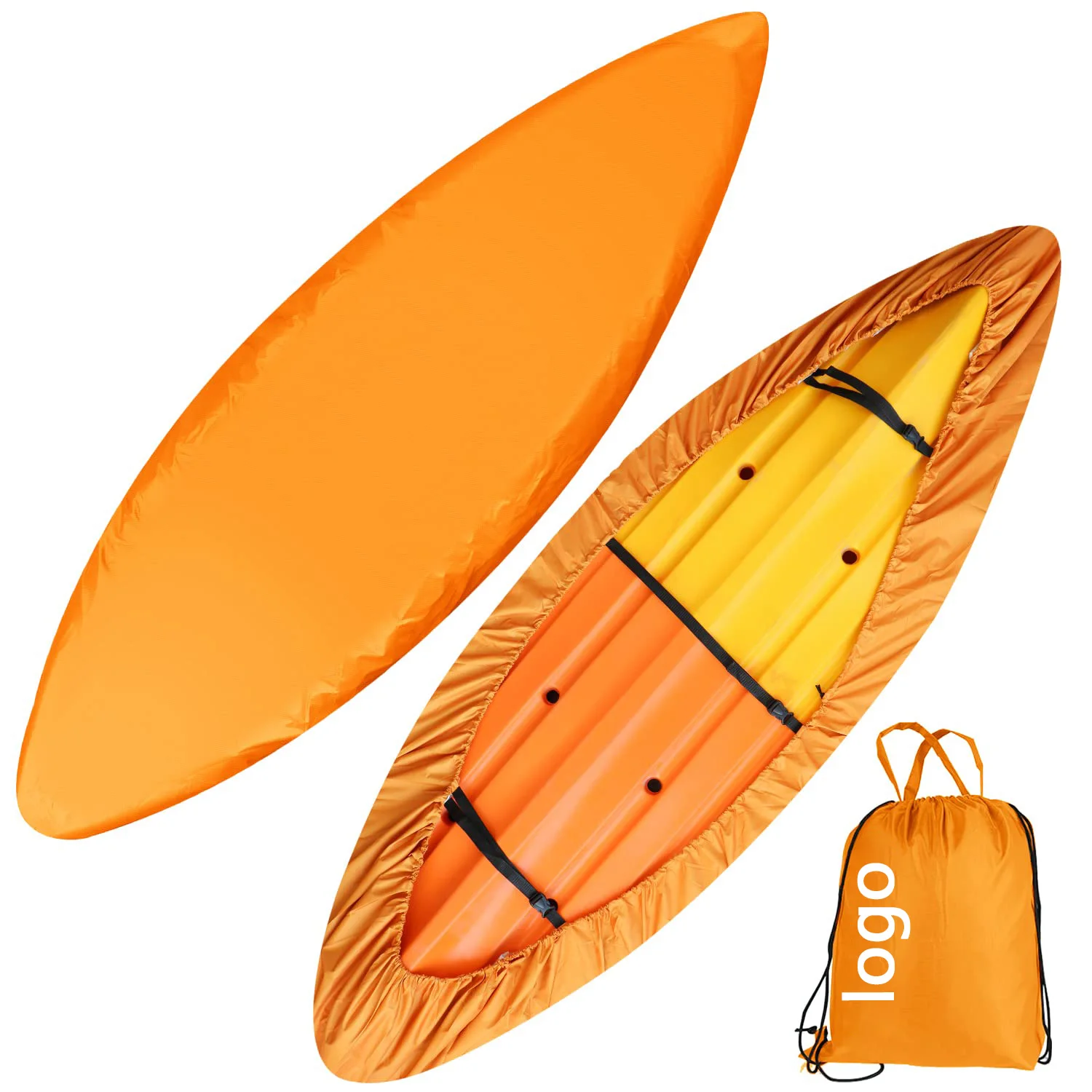 Sunblock UV Protection Fishing Boat Storage Dust Cover 7 Sizes 7.8 18 ft Waterproof Kayak Canoe Cover