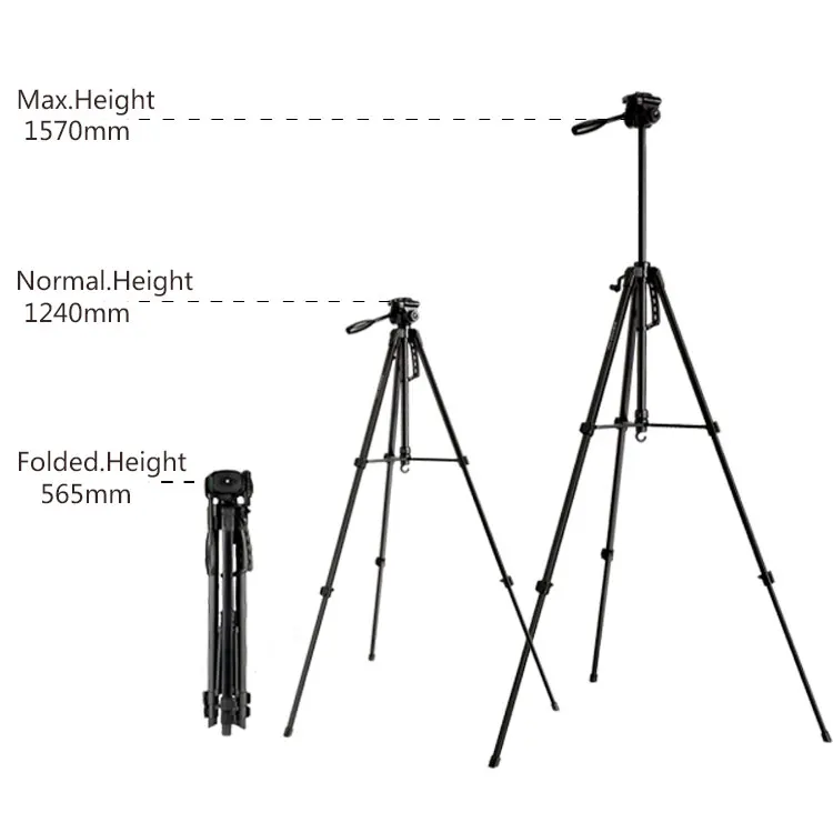 
DIGIPOD TR462 Aluminum Camera stand photo portable panoramic fluid head photography tripod 
