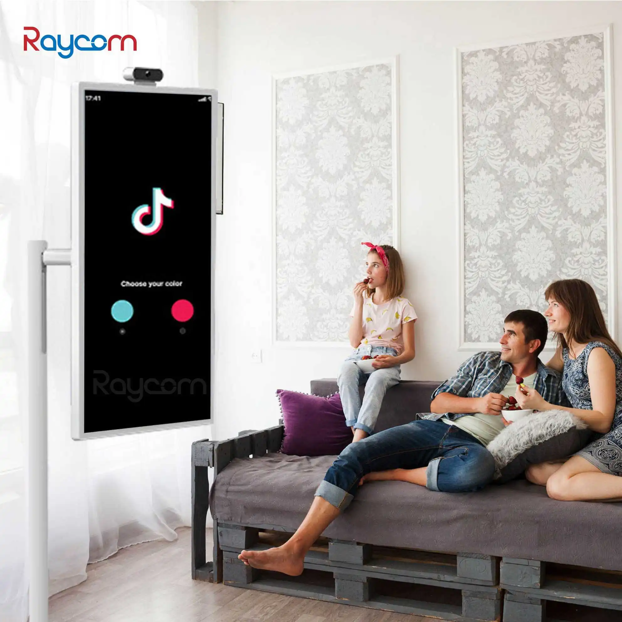 21.5 Inch Battery-Power Portable Mobile Display Android 12 Tablet Tv In-Cell Touch Screen Gym Gaming Live Room Smart Tv