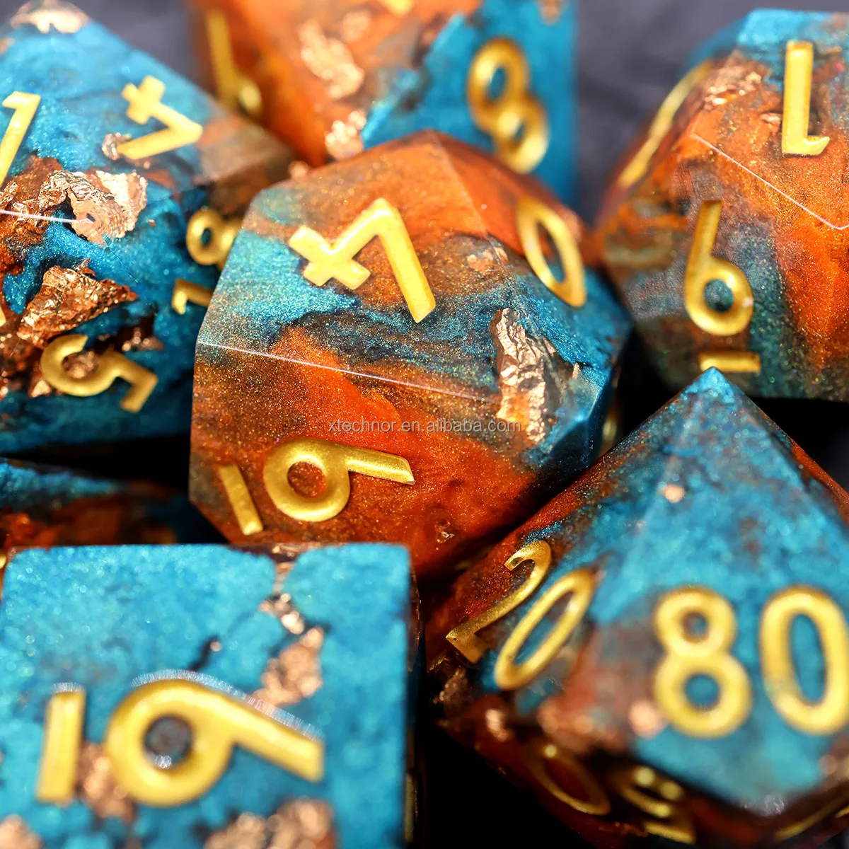 Custom RPG Sharp Edge Dice Dungeons and Dragons Role Playing Table Game DND Dice Set