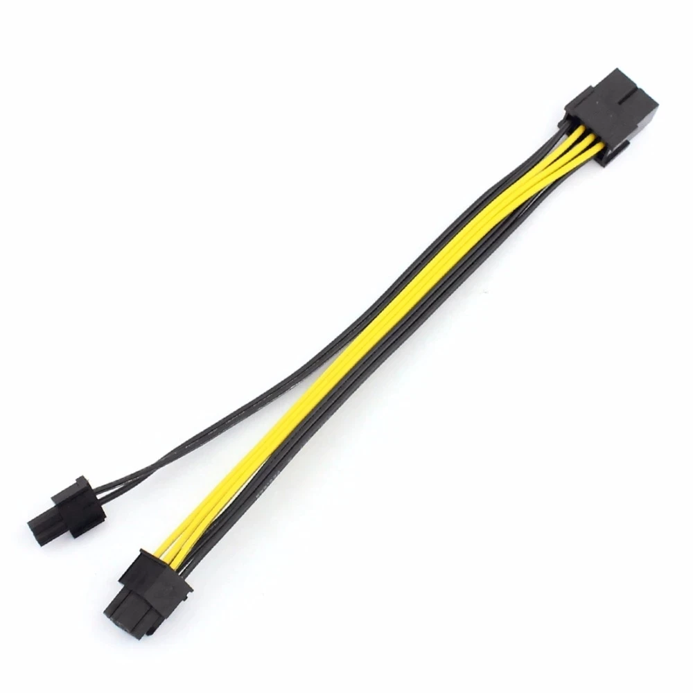  Удлинительный кабель PCIE PCI exвозе 8-контактный с 8P на 2 порта двойной 6 + 2-контактный графический процессор графическая карта питания шнур 20 см для