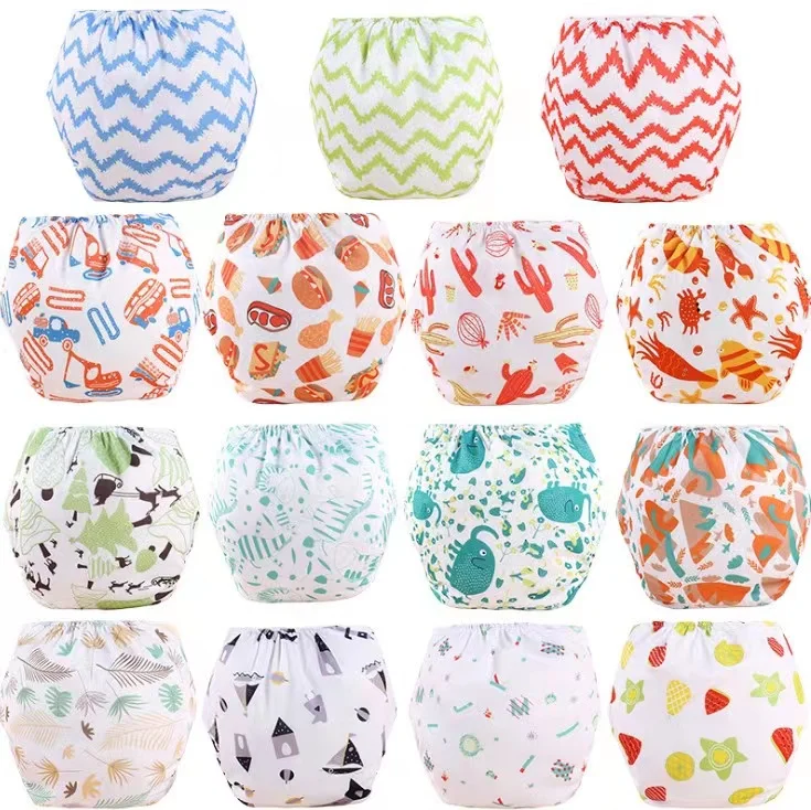 Free Sample waterproof Cloth Diapers Baby Breathable Adjustable Snap Reusable Nappies One Size Fits All Babies