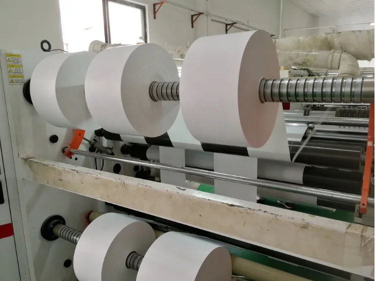 85um white/transparent PE film with acrylic glue Self Adhesive Label Paper Jumbo Roll