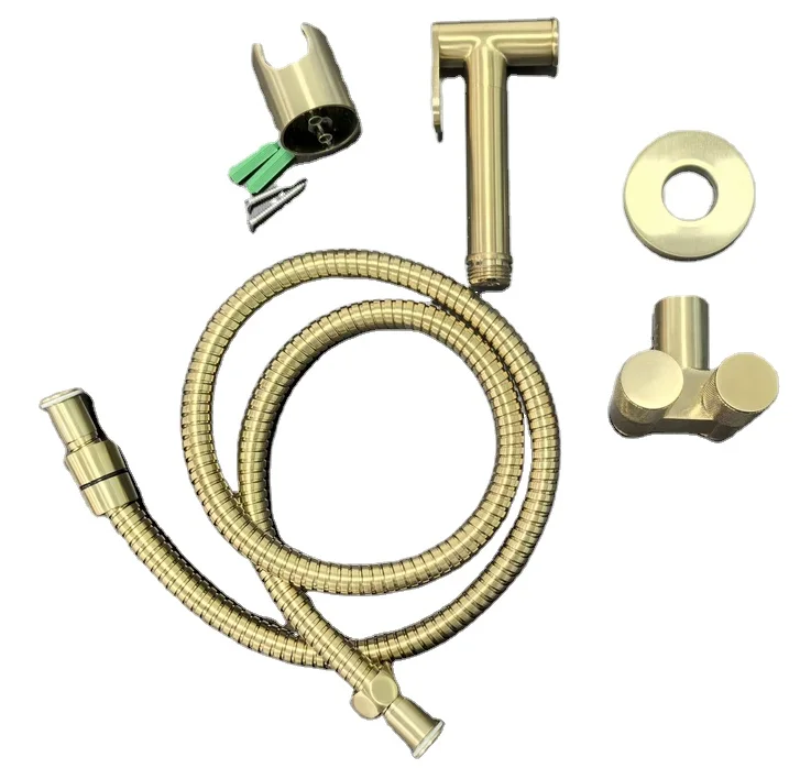 Watermark Gold Brushed Bidet Sprayer Set Faucet Shower For Toilet