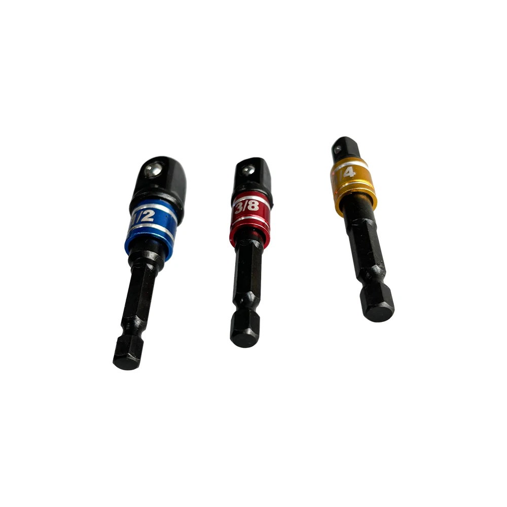 Professional Durable Bit Socket Adapter Black Steel 1/2 Inch Screwdriver Bit Holder for repair