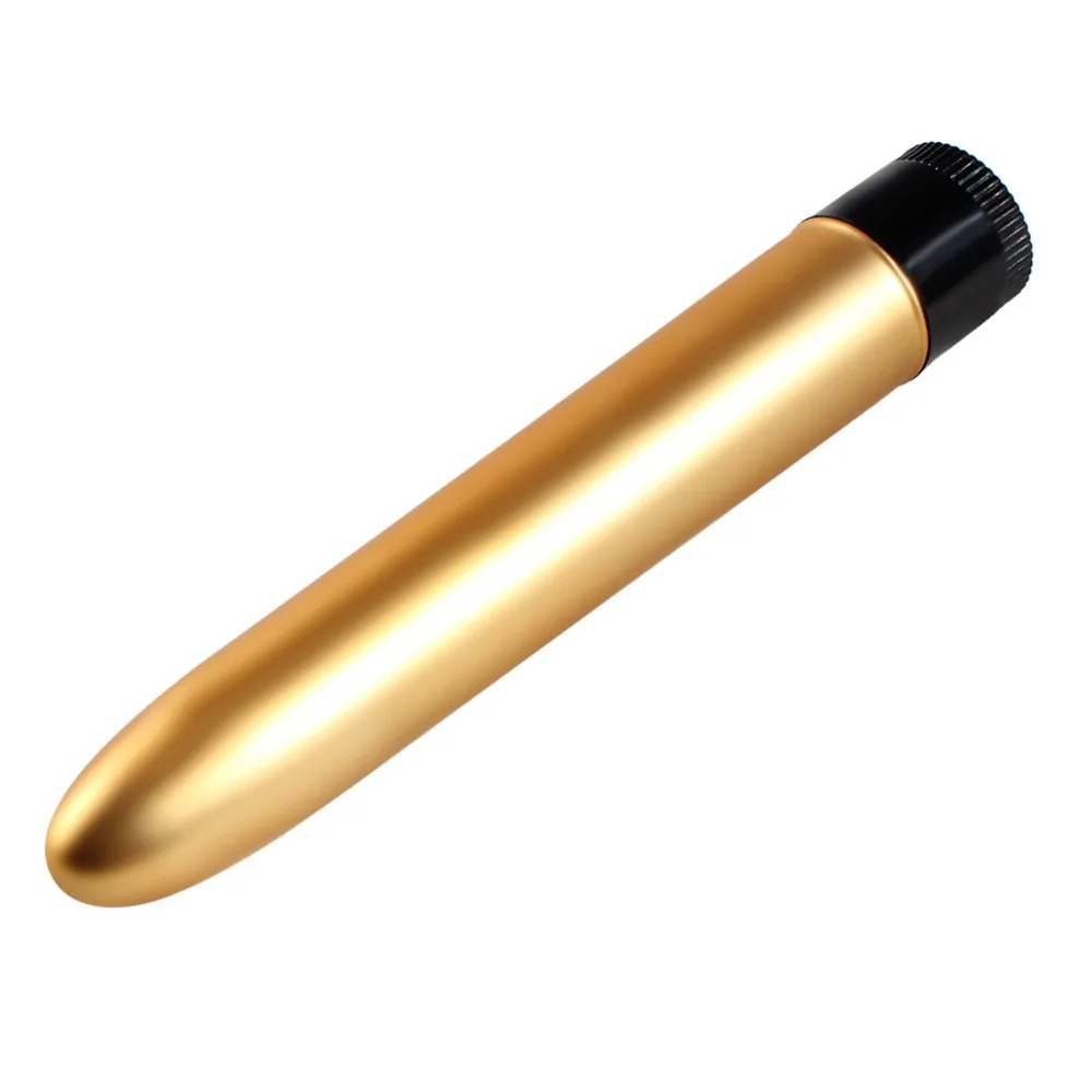 Silver Adult Sex Toys Long Bullet Vibrator Golden for Women Waterproof and Multi-speed Vibration 7 Inch Vibe Power Multi-speed