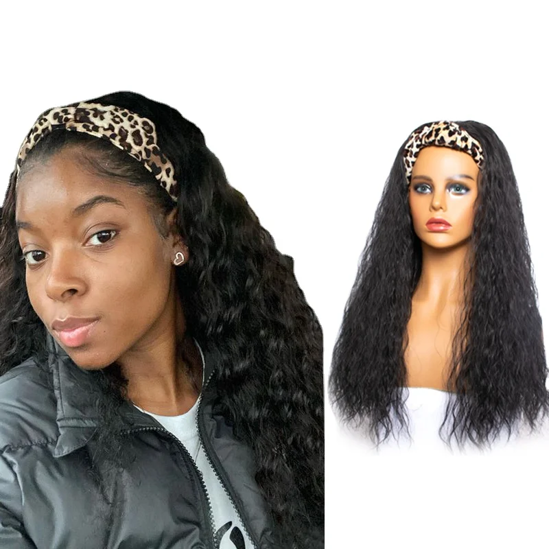 Парик из синтетических косичек для женщин, косички с прямыми кудрявыми волосами, Wrp, тюрбан, для африканских женщин