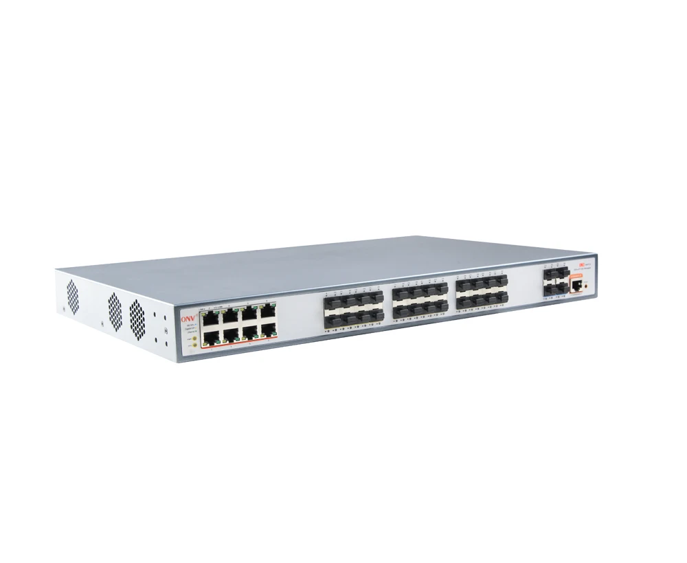 Производитель сетевых коммутаторов Shenzhen poe 10G управляемый волоконно-оптический коммутатор Uplink witch 24 sfp и 8