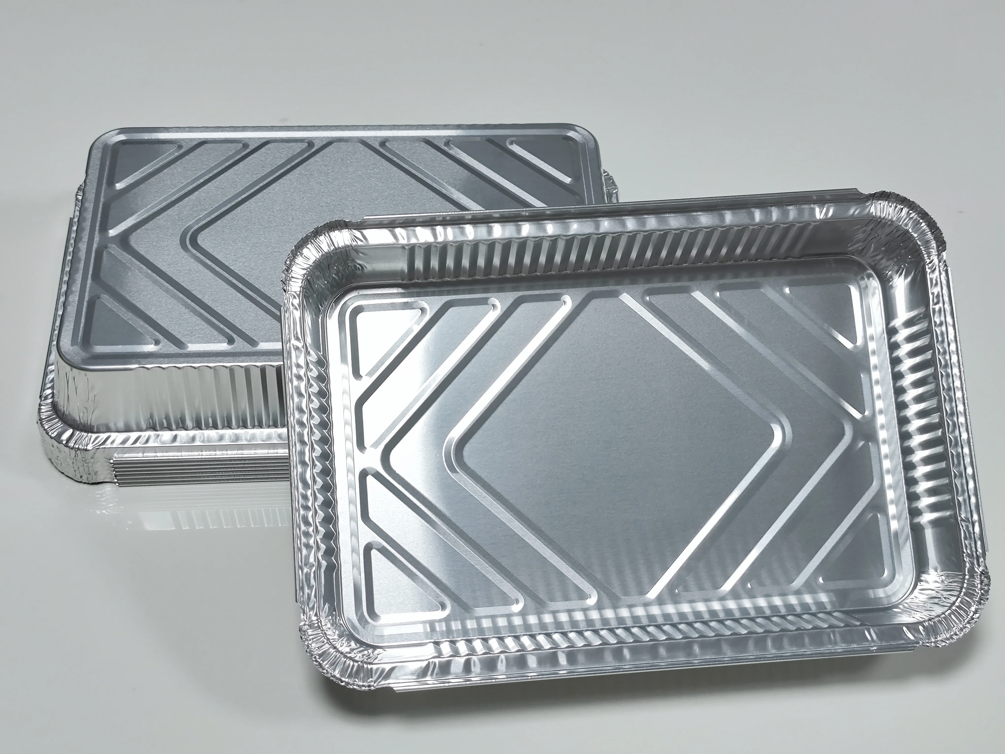 2000ml Rectangle Factory Price Oven Safe 315*215*50mm Manufactured Kitchen Use Disposable Environmental Aluminum Foil Container