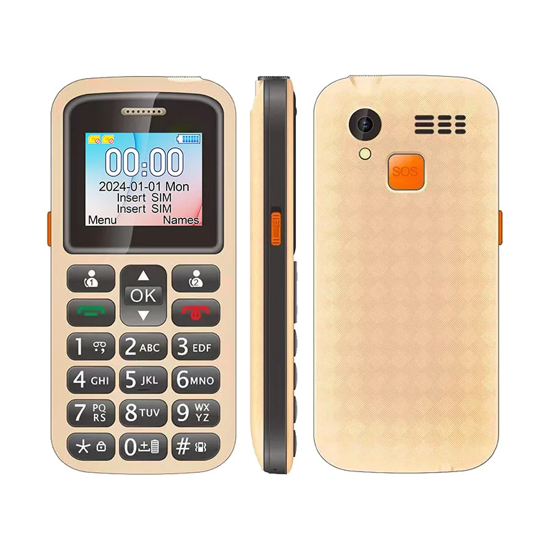 New UNIWA M220 1.77 Inch Display Screen Big Fonts Big Keypad Mobile Phone Keypad Phone