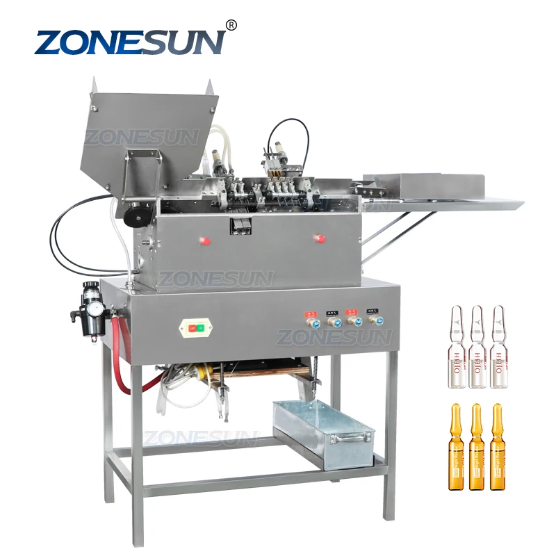 ZONESUN ZS-FSABS автоматическая двойная головка 2 мл машина для наполнения жидких стеклянных